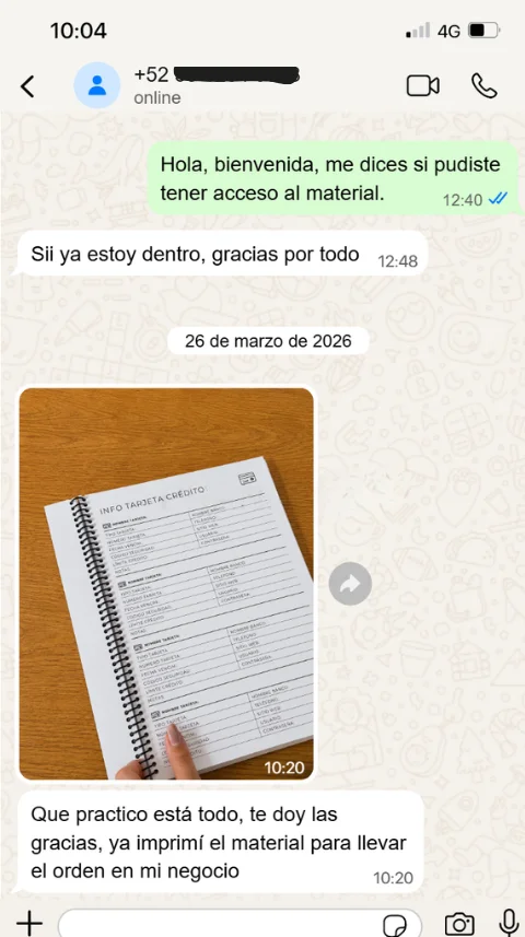 Testimonio real de una emprendedora que aplicó el Kit de Control Financiero 4
